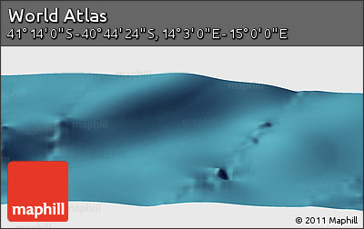 Satellite Panoramic Map of the Area around 40° 59' 12" S, 14° 31' 30" E
