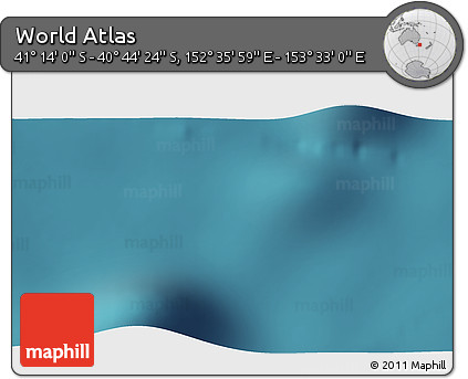 Satellite 3D Map of the Area around 40° 59' 12" S, 153° 4' 29" E