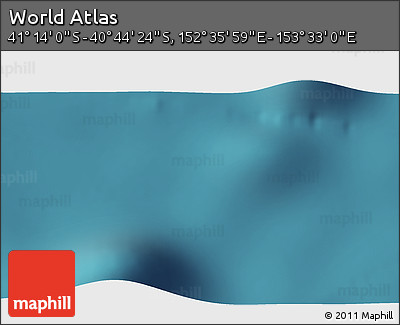 Satellite 3D Map of the Area around 40° 59' 12" S, 153° 4' 29" E