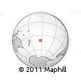 Outline Map of the Area around 40° 59' 12" S, 154° 37' 30" W, rectangular outline