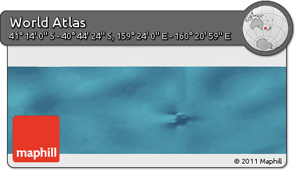 Satellite Panoramic Map of the Area around 40° 59' 12" S, 159° 52' 30" E
