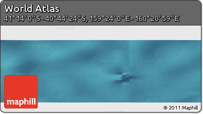 Satellite Panoramic Map of the Area around 40° 59' 12" S, 159° 52' 30" E