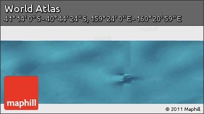 Satellite Panoramic Map of the Area around 40° 59' 12" S, 159° 52' 30" E