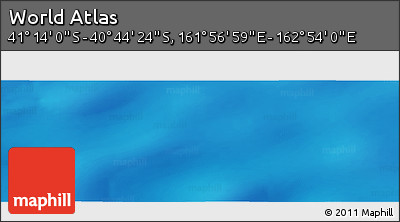 Physical Panoramic Map of the Area around 40° 59' 12" S, 162° 25' 30" E