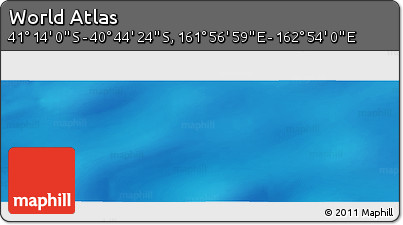 Physical Panoramic Map of the Area around 40° 59' 12" S, 162° 25' 30" E