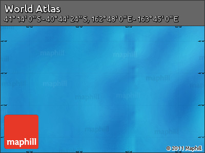Physical Map of the Area around 40° 59' 12" S, 163° 16' 30" E