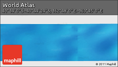 Physical Panoramic Map of the Area around 40° 59' 12" S, 163° 16' 30" E