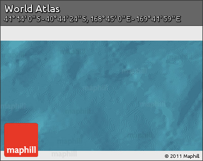 Satellite 3D Map of the Area around 40° 59' 12" S, 169° 13' 29" E