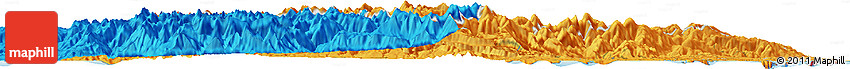 Political Horizon Map of the Area around 40° 59' 12" S, 172° 37' 30" E