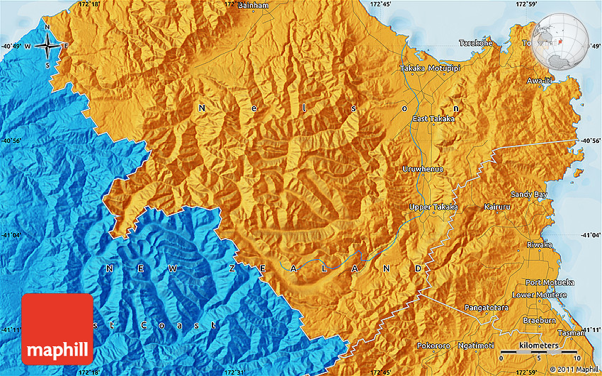 Political Map of Takaka