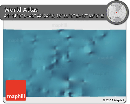Satellite 3D Map of the Area around 40° 59' 12" S, 17° 4' 30" E