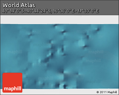 Satellite 3D Map of the Area around 40° 59' 12" S, 17° 4' 30" E