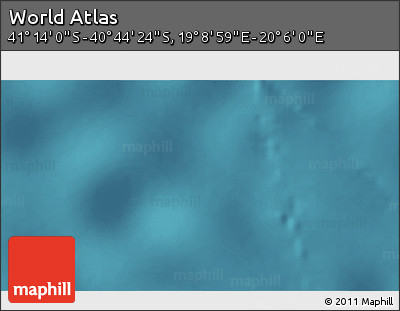 Satellite 3D Map of the Area around 40° 59' 12" S, 19° 37' 30" E
