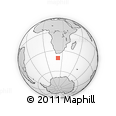 Outline Map of the Area around 40° 59' 12" S, 22° 10' 29" E, rectangular outline