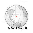 Outline Map of the Area around 40° 59' 12" S, 24° 34' 30" W, rectangular outline