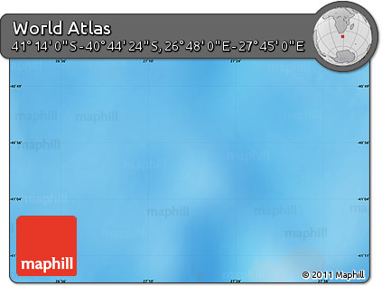 Physical Map of the Area around 40° 59' 12" S, 27° 16' 29" E