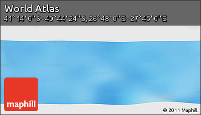 Physical Panoramic Map of the Area around 40° 59' 12" S, 27° 16' 29" E