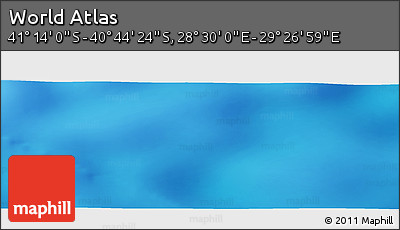 Physical Panoramic Map of the Area around 40° 59' 12" S, 28° 58' 30" E