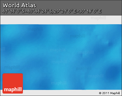 Physical 3D Map of the Area around 40° 59' 12" S, 29° 49' 30" E