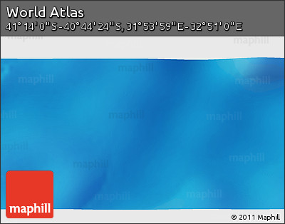 Physical 3D Map of the Area around 40° 59' 12" S, 32° 22' 30" E