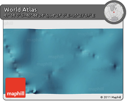 Satellite 3D Map of the Area around 40° 59' 12" S, 34° 55' 29" E