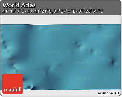 Satellite 3D Map of the Area around 40° 59' 12" S, 34° 55' 29" E