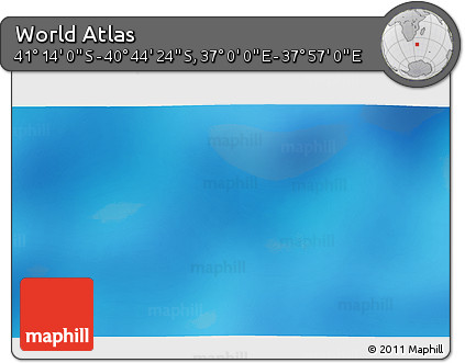 Physical 3D Map of the Area around 40° 59' 12" S, 37° 28' 30" E