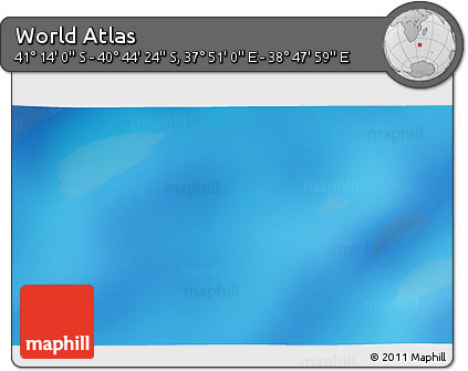 Physical 3D Map of the Area around 40° 59' 12" S, 38° 19' 30" E