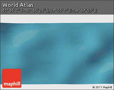 Satellite 3D Map of the Area around 40° 59' 12" S, 38° 19' 30" E