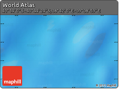Physical Map of the Area around 40° 59' 12" S, 39° 10' 29" E