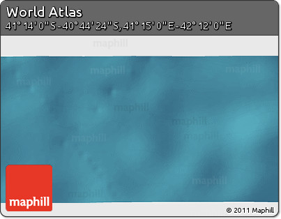 Satellite 3D Map of the Area around 40° 59' 12" S, 41° 43' 30" E