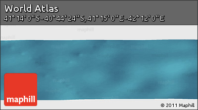 Satellite Panoramic Map of the Area around 40° 59' 12" S, 41° 43' 30" E