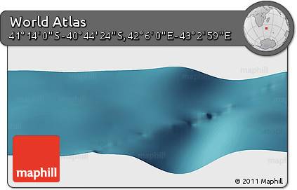 Satellite Panoramic Map of the Area around 40° 59' 12" S, 42° 34' 30" E