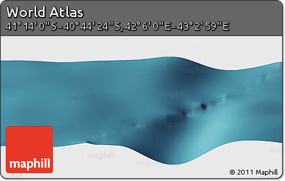 Satellite Panoramic Map of the Area around 40° 59' 12" S, 42° 34' 30" E