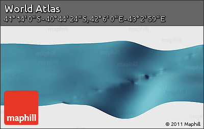 Satellite Panoramic Map of the Area around 40° 59' 12" S, 42° 34' 30" E