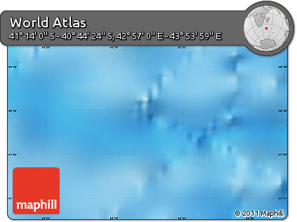 Physical Map of the Area around 40° 59' 12" S, 43° 25' 29" E