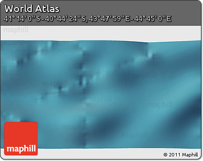 Satellite 3D Map of the Area around 40° 59' 12" S, 44° 16' 29" E