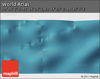 Satellite 3D Map of the Area around 40° 59' 12" S, 44° 16' 29" E
