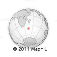 Outline Map of the Area around 40° 59' 12" S, 44° 16' 29" E, rectangular outline