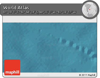 Satellite 3D Map of the Area around 40° 59' 12" S, 44° 7' 30" W