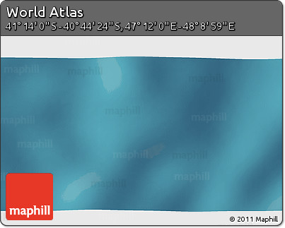Satellite 3D Map of the Area around 40° 59' 12" S, 47° 40' 29" E