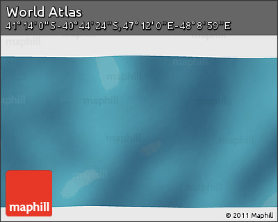 Satellite 3D Map of the Area around 40° 59' 12" S, 47° 40' 29" E