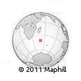 Outline Map of the Area around 40° 59' 12" S, 49° 22' 30" E, rectangular outline