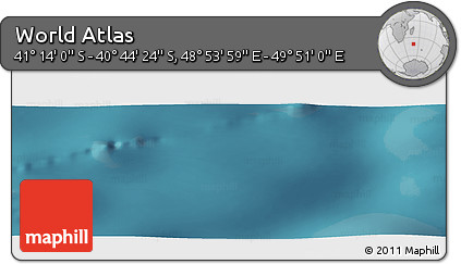 Satellite Panoramic Map of the Area around 40° 59' 12" S, 49° 22' 30" E