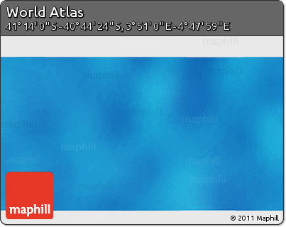Physical 3D Map of the Area around 40° 59' 12" S, 4° 19' 30" E