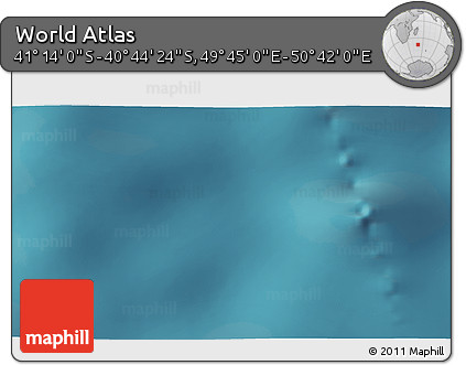 Satellite 3D Map of the Area around 40° 59' 12" S, 50° 13' 30" E
