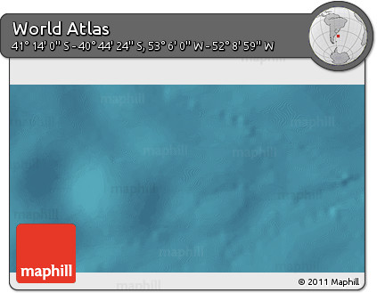Satellite 3D Map of the Area around 40° 59' 12" S, 52° 37' 30" W
