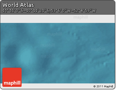 Satellite 3D Map of the Area around 40° 59' 12" S, 52° 37' 30" W