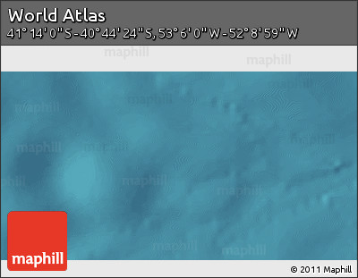 Satellite 3D Map of the Area around 40° 59' 12" S, 52° 37' 30" W
