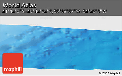 Political Panoramic Map of the Area around 40° 59' 12" S, 55° 10' 29" W